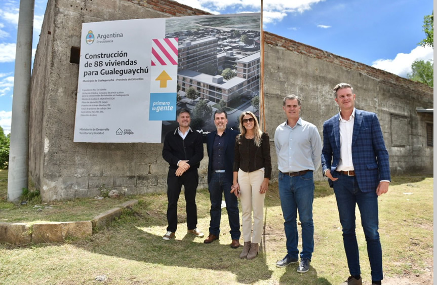 Procrear II: se firmó el inicio de obra de un Desarrollo Urbanístico en Gualeguaychú